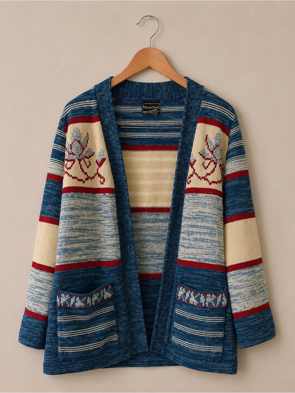 Vintage monarch knits southwestern cardigan